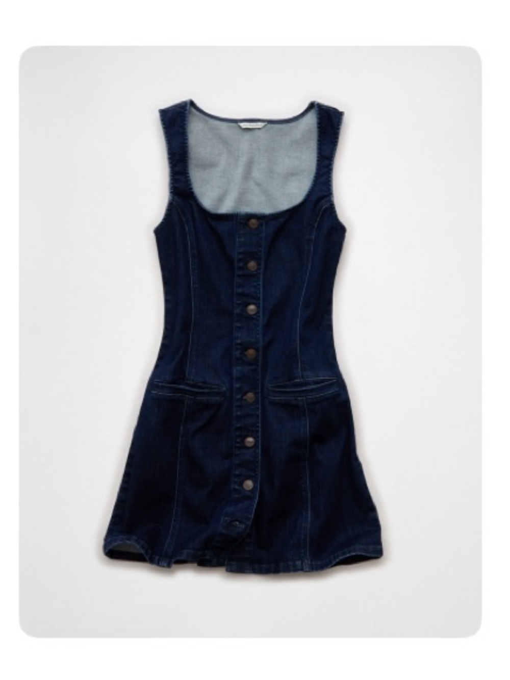 American Eagle Outfitters Button Front Mini Denim Dress - Size Small